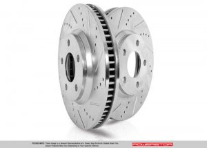 Jeep Gladiator Brake Rotors (2) - Rear - PowerStop - Evolution Drilled & Slotted - `20-`21