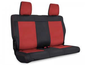 Jeep Wrangler JK Seat Covers - Rear - PRP Seats - Black/Red - `07-`10