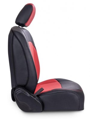 Jeep Wrangler JL Front Seat Covers - Front - PRP Seats - Black/Orange - 2018