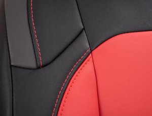 Jeep Wrangler JL Front Seat Covers - Front - PRP Seats - Black/Orange - 2018