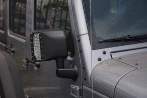Jeep Wrangler JK Mirror Housings - DV8 Offroad - LED - Black - `07-`18