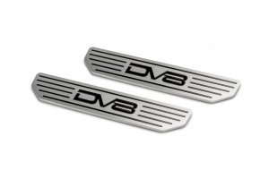 Jeep Gladiator Sill Plates - Front - DV8 Offroad - DV8 Logo - Black - 2020+