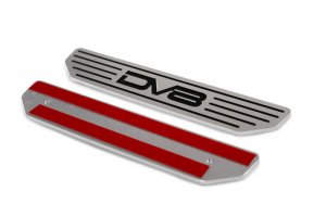 Jeep Gladiator Sill Plates - Rear - DV8 Offroad - DV8 Logo - Black - `18-`20