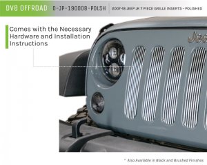 Jeep Wrangler JK - DVE Grill Inserts