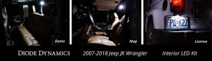 Jeep Wrangler JK Replacement Bulbs - Interior - Diode Dynamics - Stage 1 - Cool White