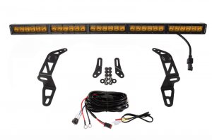 Jeep Gladiator LED Light Bars - Front - Diode Dynamics - SS30 Bumper Bracket Kit - Amber - `18-`21