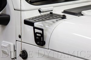 Jeep Gladiator LED Light Bars - Cowl - Diode Dynamics - SS6 Cowl LED Bracket Kit - White - `18-`21