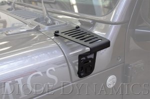Jeep Gladiator LED Light Pods - Cowl - Diode Dynamics - SS3 Cowl LED Bracket Kit - Yellow - `18-`21