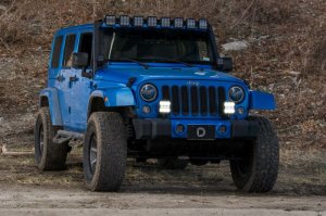 Jeep Wrangler JK LED Pod Light Kit - Bumper - Diode Dynamics - Pro Combo - Yellow - `07-`18