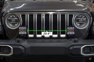 Jeep Wrangler JL LED Pod Light Kit - Diode Dynamics - Pro Combo - Yellow - `18-`21