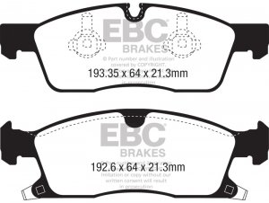 Jeep Grand Cherokee - EBC Yellowstuff Brake Pad Sets