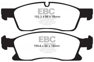 Jeep Grand Cherokee - EBC Extra Duty Brake Pad Sets
