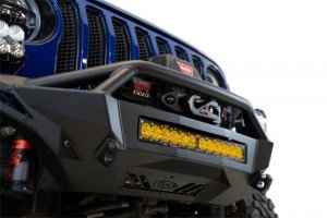 Jeep Gladiator Bumper - Front - Addictive Desert Designs - Stealth Fighter - Hammer Black, Satin Black - `18-`23