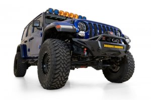 Jeep Gladiator Bumper - Front - Addictive Desert Designs - Stealth Fighter - Hammer Black, Satin Black - `18-`23