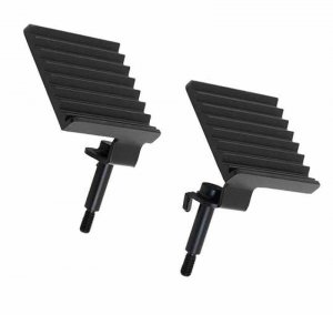 Jeep Wrangler JK Foot Peg Set - Fishbone Offroad - Black - `07-`18