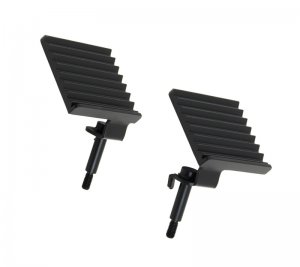 Jeep Wrangler JK Foot Peg Set - Fishbone Offroad - Black - `07-`18