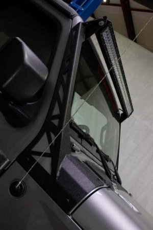 Jeep Gladiator Lighting Upgrade - Windshiled Light Bar Bracket for 52" Lights
