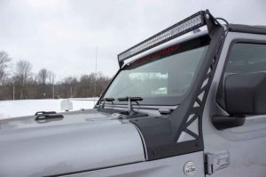 Jeep Gladiator Lighting Upgrade - Windshiled Light Bar Bracket for 52" Lights