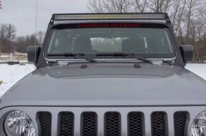 Jeep Gladiator Lighting Upgrade - Windshiled Light Bar Bracket for 52" Lights