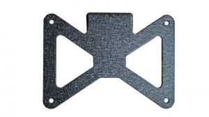 Jeep Wrangler JL License Plate Bracket - Fishbone Offroad - Aluminum - Black - 2018