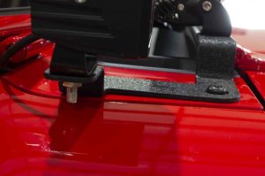 Jeep Gladiator Mounting Brackets - Fishbone Offroad - Auxiliary Light Mounting Bracket - Black textured powder coat - 2020