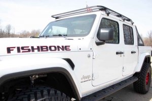 Jeep Gladiator Truck Bed Rack - Fishbone Offroad - FB21261 - Black - 2020+