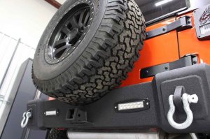 Jeep Wrangler JK Rear Bumper - Rear - Fishbone Offroad - Black Textured - `07-`18
