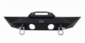 Jeep Wrangler JK Front Winch Bumper - Front - Fishbone Offroad - Manowar - Black - `07-`18