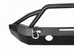 Jeep Wrangler JK Front Bumpers - Front - Fishbone Offroad - Full Width Winch - Black - `07-`18