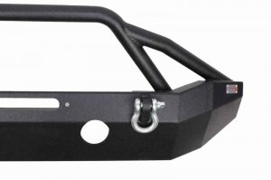 Jeep Wrangler JK Front Bumpers - Front - Fishbone Offroad - Full Width Winch - Black - `07-`18