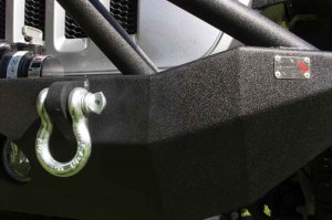 Jeep Gladiator Bumper - Front - Fishbone Offroad - Mid-Width Winch - Black textured powder coat - 2020