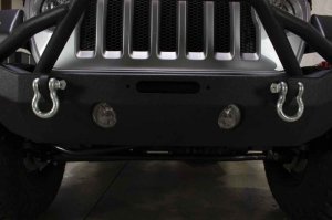 Jeep Gladiator Bumper - Front - Fishbone Offroad - Mid-Width Winch - Black textured powder coat - 2020