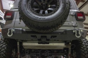 Jeep Wrangler JL Rear Bumper - Rear - Fishbone Offroad - Mako - Black textured powder coat - 2018