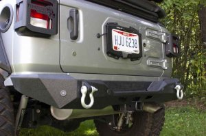 Jeep Wrangler JL Rear Bumper - Rear - Fishbone Offroad - Mako - Black textured powder coat - 2018