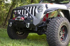 Jeep Gladiator Bumper - Front - Fishbone Offroad - Mako - Black textured powder coat - 2020