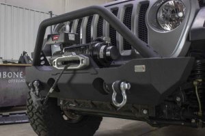 Jeep Gladiator Bumper - Front - Fishbone Offroad - Mako - Black textured powder coat - 2020