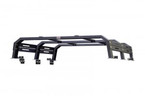 Jeep Gladiator Truck Bed Rack - Fishbone Offroad - Half Height Tackle Rack - Black - 2020+