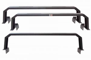Jeep Gladiator Truck Bed Rack - Fishbone Offroad - Half Height Tackle Rack - Black - 2020+