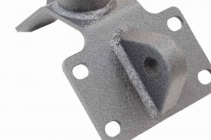 Jeep Gladiator Front Winch Bumper - Fishbone Offroad - Stubby, Raised Tube Winch Guard - Black Powdercoat - 2020+