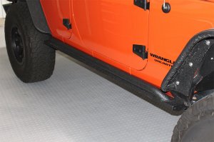 Jeep Wrangler JK Rock Slider - Fishbone Offroad - Black Textured Powdercoat - `07-`18