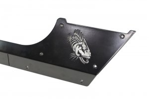 Jeep Wrangler JK Rocker Guard - Fishbone Offroad - Scale Armor - Gloss Black - `07-`18