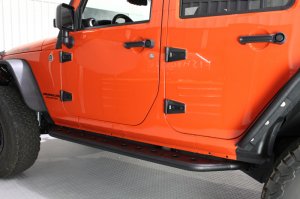Jeep Wrangler JK Side Steps - Fishbone Offroad - Black - `07-`18