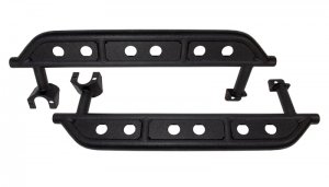 Jeep Wrangler JL Side Steps - Fishbone Offroad - Black - 2018