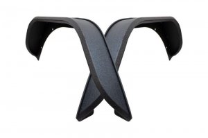 Jeep Gladiator Fenders - Rear - Fishbone Offroad - Elite Steel - Black textured powder coat - 2020