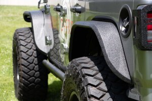 Jeep Gladiator Fenders - Rear - Fishbone Offroad - Elite Steel - Black textured powder coat - 2020