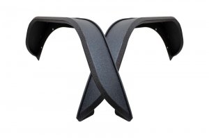 Jeep Gladiator Fenders - Rear - Fishbone Offroad - Elite Steel - Black textured powder coat - 2020