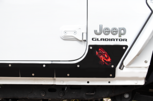 Jeep Gladiator Body Armor - Fishbone Offroad - Scale Armor - Gloss Black - 2020+