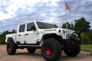 Jeep Gladiator Body Armor - Fishbone Offroad - Scale Armor - Gloss Black - 2020+