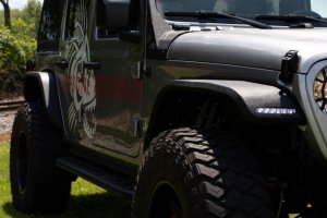 Jeep Gladiator Fenders - Front - Fishbone Offroad - Elite Steel - Black textured powder coat - 2020+