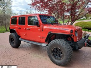 Jeep Gladiator Fenders - Rear - Fishbone Offroad - Steel Tube - Black textured powder coat - 2020